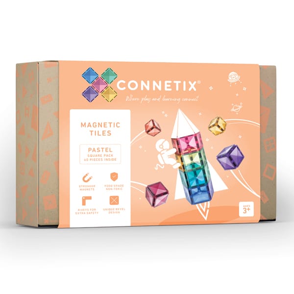 293132 - Pastel Square Pack 40 τεμαχίων - Hobbycity.gr - Connetix