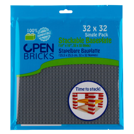 OPEN BRICKS® Βάση Κατασκευής Dark grey