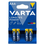 VARTA Longlife Power AAA Αλκαλικές Μπαταρίες 1.5V 4 τμχ