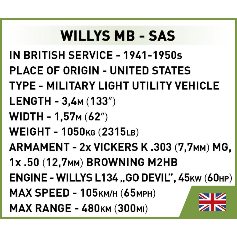 2298 - Willys MB-SAS - Hobbycity.gr - COBI
