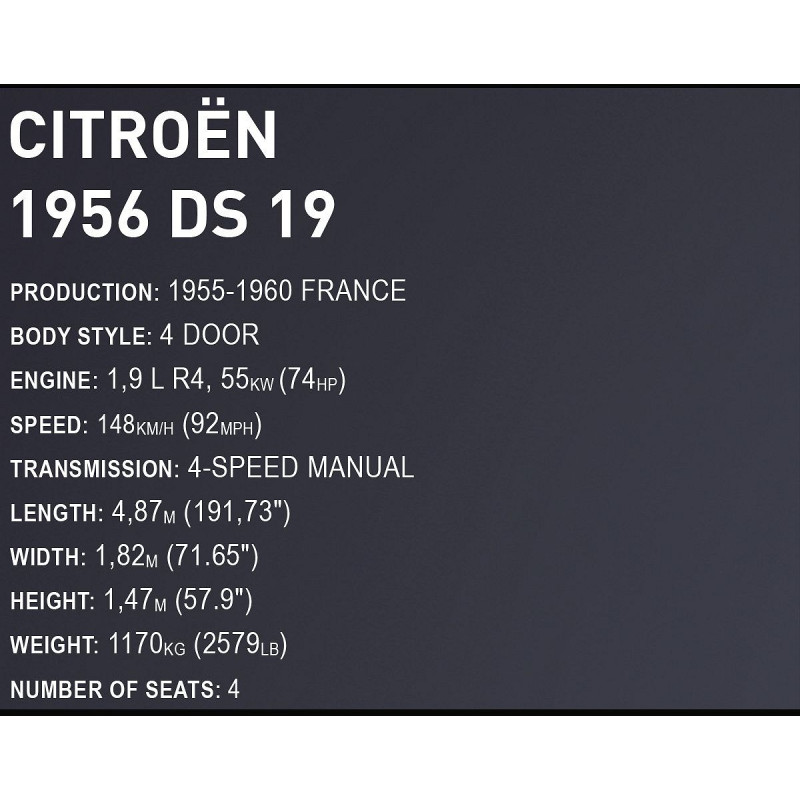 24347 - Citroen DS 19 1956 - Hobbycity.gr - COBI