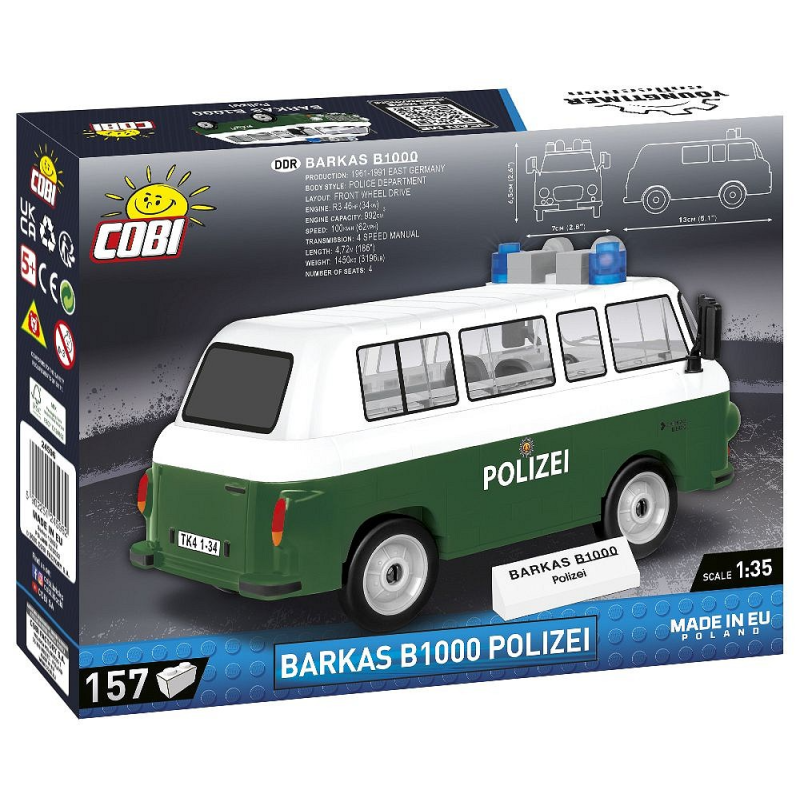 24596 - Barkas B1000 Polizei - Hobbycity.gr - COBI