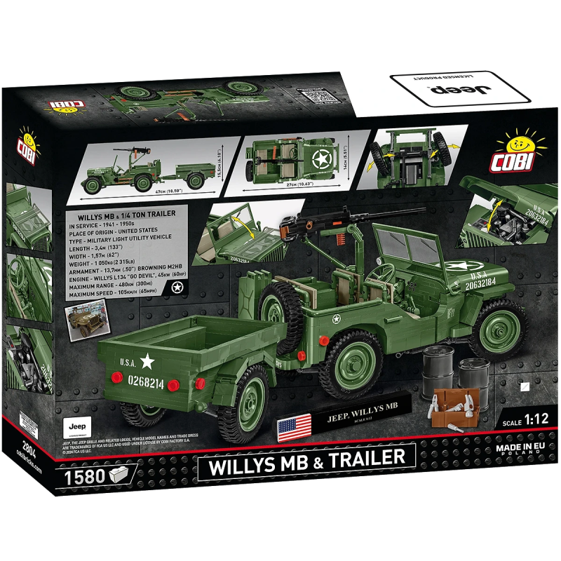 2804 - Willys MB & Trailer - Executive Edition - Hobbycity.gr - COBI
