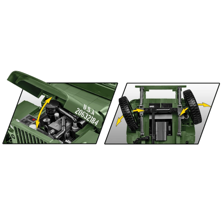 2804 - Willys MB & Trailer - Executive Edition - Hobbycity.gr - COBI