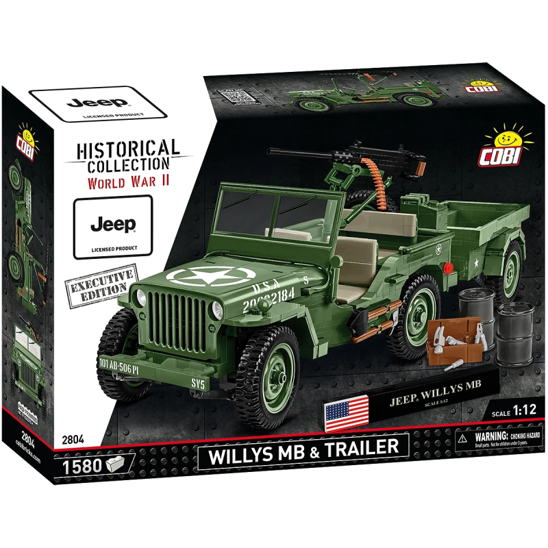2804 - Willys MB & Trailer - Executive Edition - Hobbycity.gr - COBI