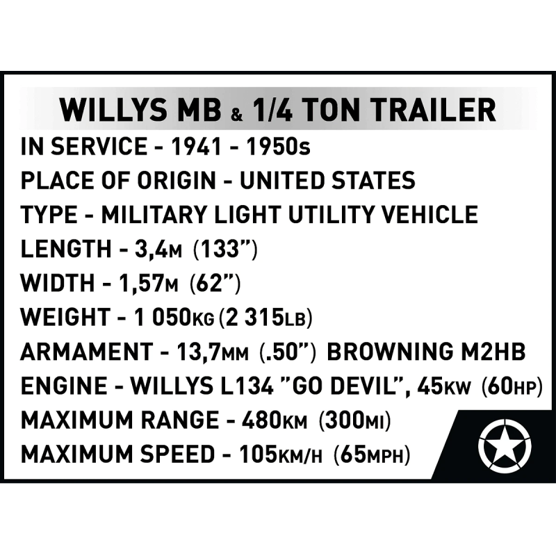 2804 - Willys MB & Trailer - Executive Edition - Hobbycity.gr - COBI