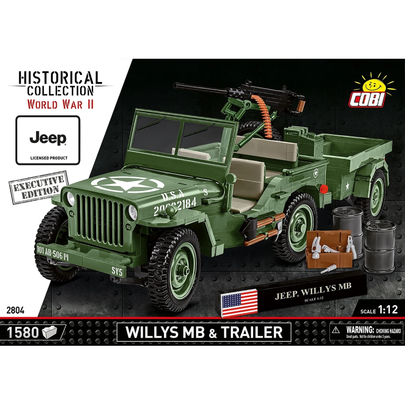 2804 - Willys MB & Trailer - Executive Edition - Hobbycity.gr - COBI