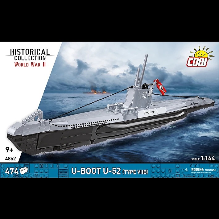 4852 - U-Boat U-52 (Type VIIB) - Hobbycity.gr - COBI