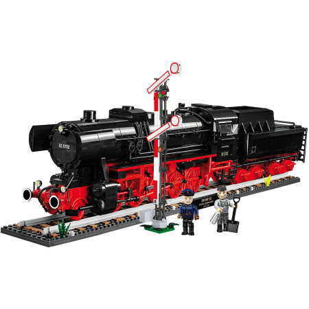 DR BR 52 Steam Locomotive & Railway Semaphore