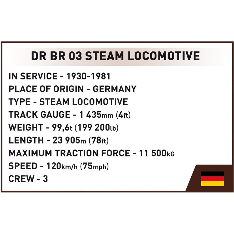 6288 - DR BR 03 Steam Locomotive - Hobbycity.gr - COBI