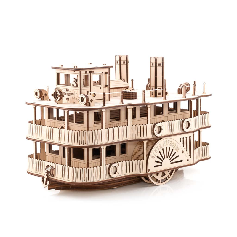 003397 - Paddle Steamer “River princess” - Hobbycity.gr - EWA ECO-WOOD-ART