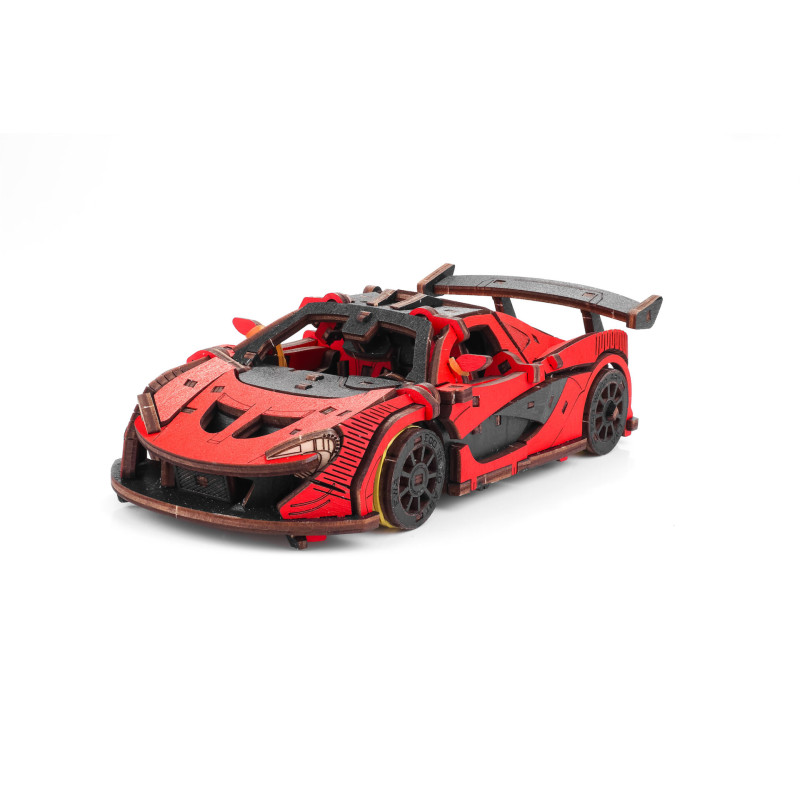 004073 - Racing car – Red με Κίνηση - Hobbycity.gr - EWA ECO-WOOD-ART