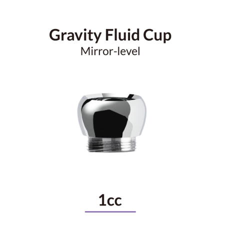Mirror-Lever Gravity Fluid Airbrush Cup 1cc/1ml