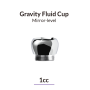 Mirror-Lever Gravity Fluid Airbrush Cup 1cc/1ml