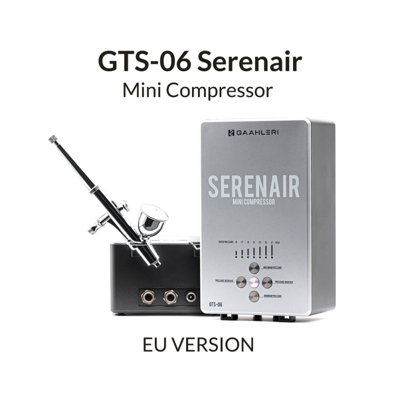 42939 - SET Αεροσυμπιεστής GTS-06 Serenair Mini + Αερογράφος CS-36 - Hobbycity.gr - Gaahleri