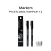 45008 - Μαρκαδόρος Μεταλλικού Χρώματος Aluminium   (2 τμχ) - Hobbycity.gr - Gaahleri