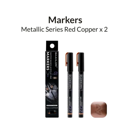 Μαρκαδόρος Μεταλλικού Χρώματος Red Copper  (2 τμχ)