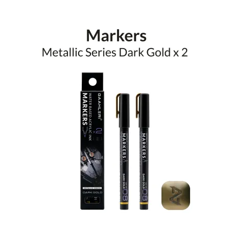 Μαρκαδόρος Μεταλλικού Χρώματος Dark Gold  (2 τμχ)