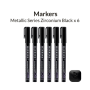 Μαρκαδόροι Μεταλλικού Χρώματος 6 x Zirconium Black