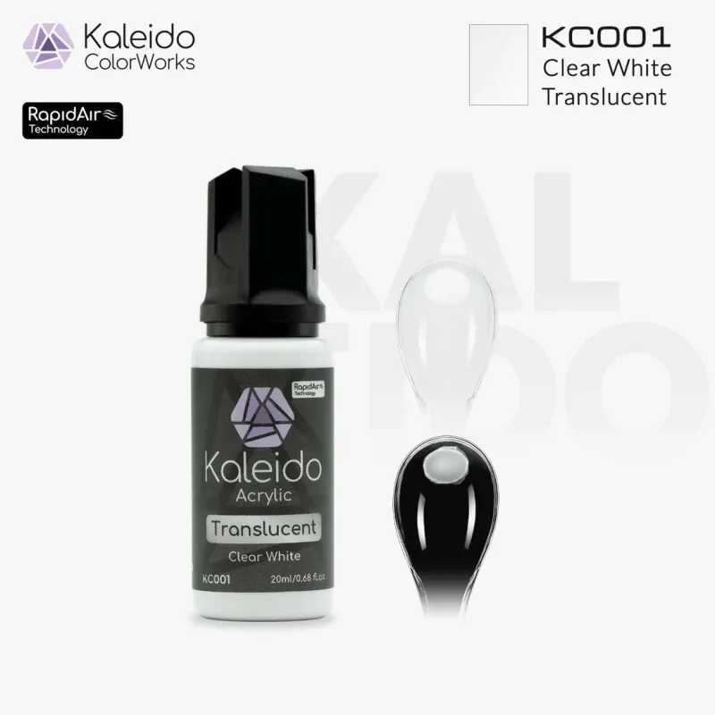 45916 - KC001 Clear White 20ml Ημιδιάφανο - Hobbycity.gr - Kaleido ColorWorks