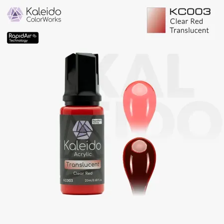 KC003 Clear Red 20ml Ημιδιάφανο