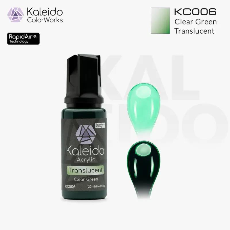 45961 - KC006 Clear Green 20ml Ημιδιάφανο - Hobbycity.gr - Kaleido ColorWorks