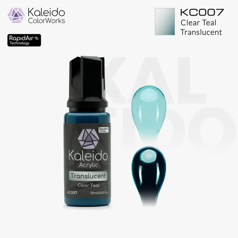 45978 - KC007 Clear Teal 20ml Ημιδιάφανο - Hobbycity.gr - Kaleido ColorWorks