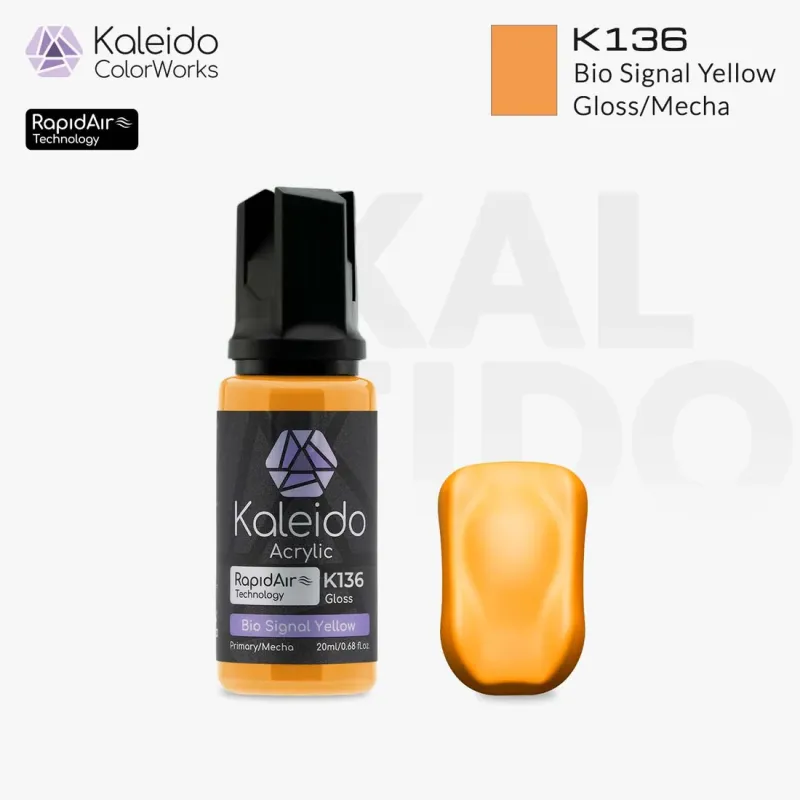 47866 - K136 Bio Signal Yellow 20ml Mecha Gloss - Hobbycity.gr - Kaleido ColorWorks