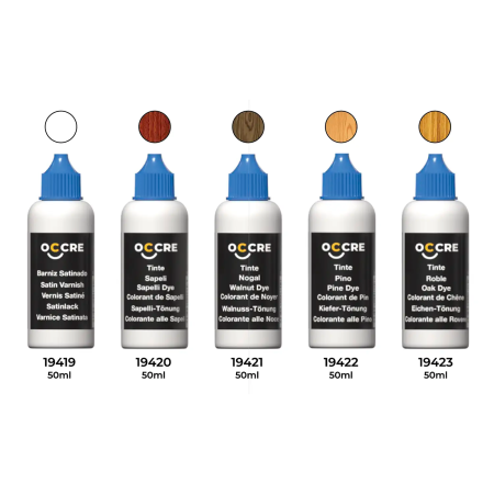 Σετ ακρυλικών βαφών/dye των 50 ml και σατινέ βερνίκι των 50 ml