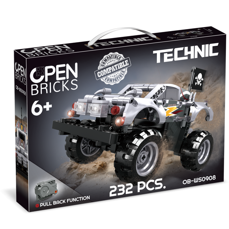OBWS0908 - Monster Truck Silver - Hobbycity.gr - Open Brick Source