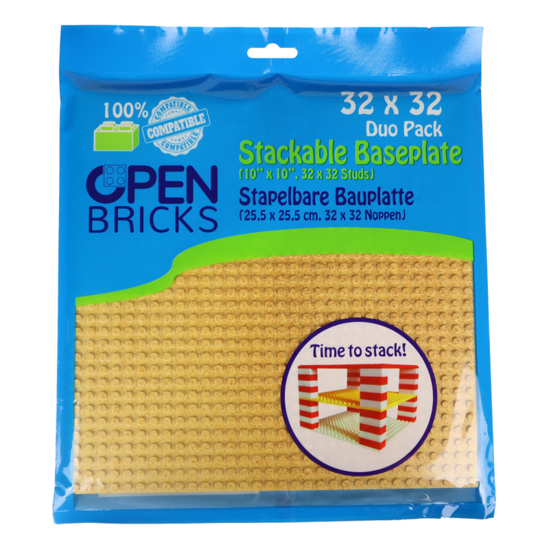 OBP32DS2 - Open Bricks Βάση Άμμος ερήμου ~ Desert sand (2 τμχ) - Hobbycity.gr - Open Brick Source