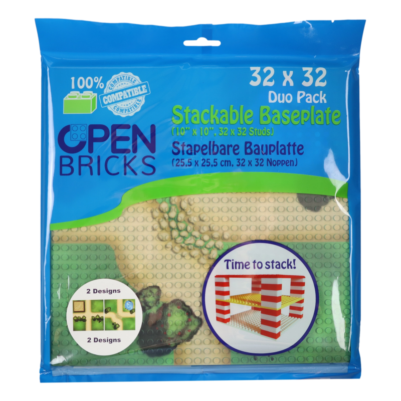 OBP32FL2 - Open Bricks Βάση Κατασκευής "Αγροτικές διαδρομές" Farm lanes (2 τμχ) - Hobbycity.gr - Open Brick Source