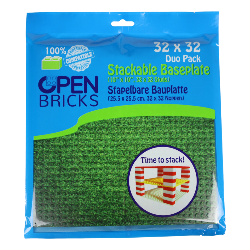 OBP32LN2 - Open Bricks Βάση Κατασκευής Γρασίδι ~ Lawn (2 τμχ) - Hobbycity.gr - Open Brick Source