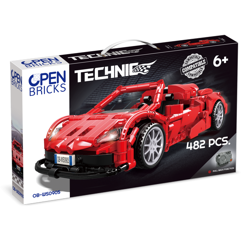 OBWS0905 - Sports Car Red - Hobbycity.gr - Open Brick Source