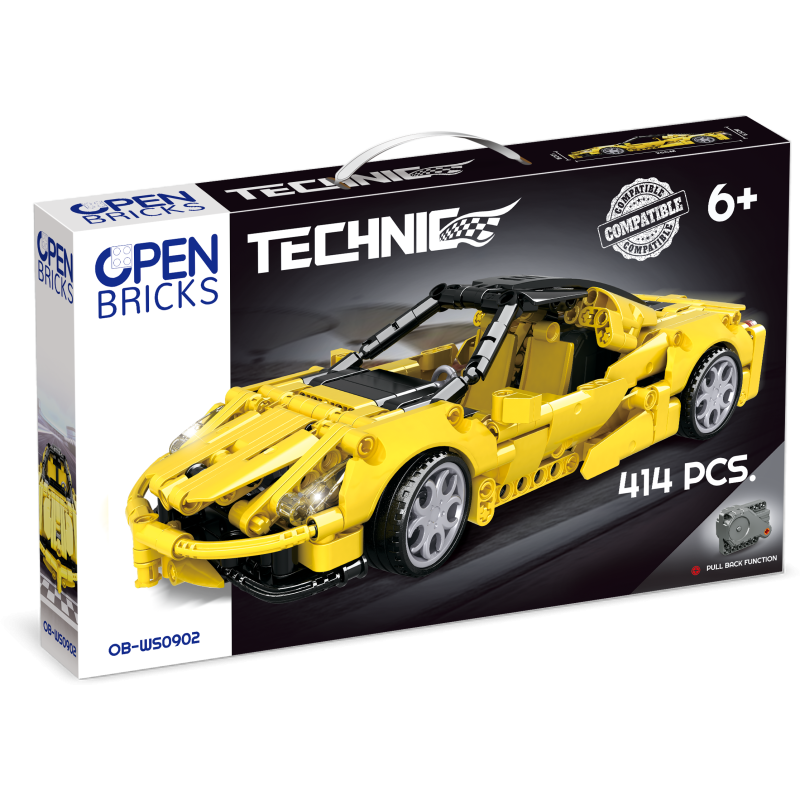 OBWS0902 - Sports Car Yellow - Hobbycity.gr - Open Brick Source