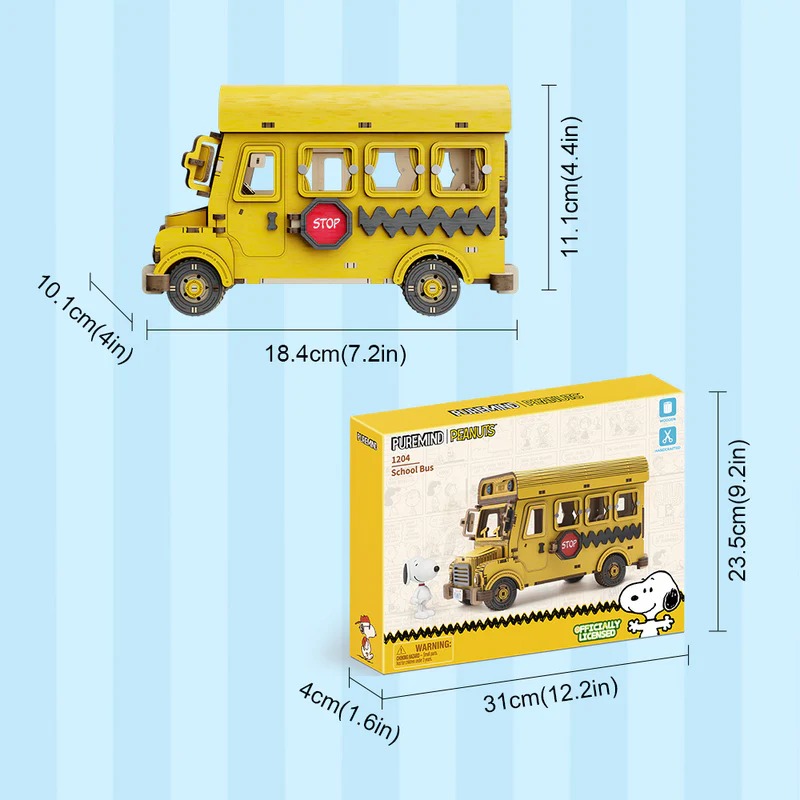 1204P - Snoopy's School Bus - Hobbycity.gr - PUREMIND