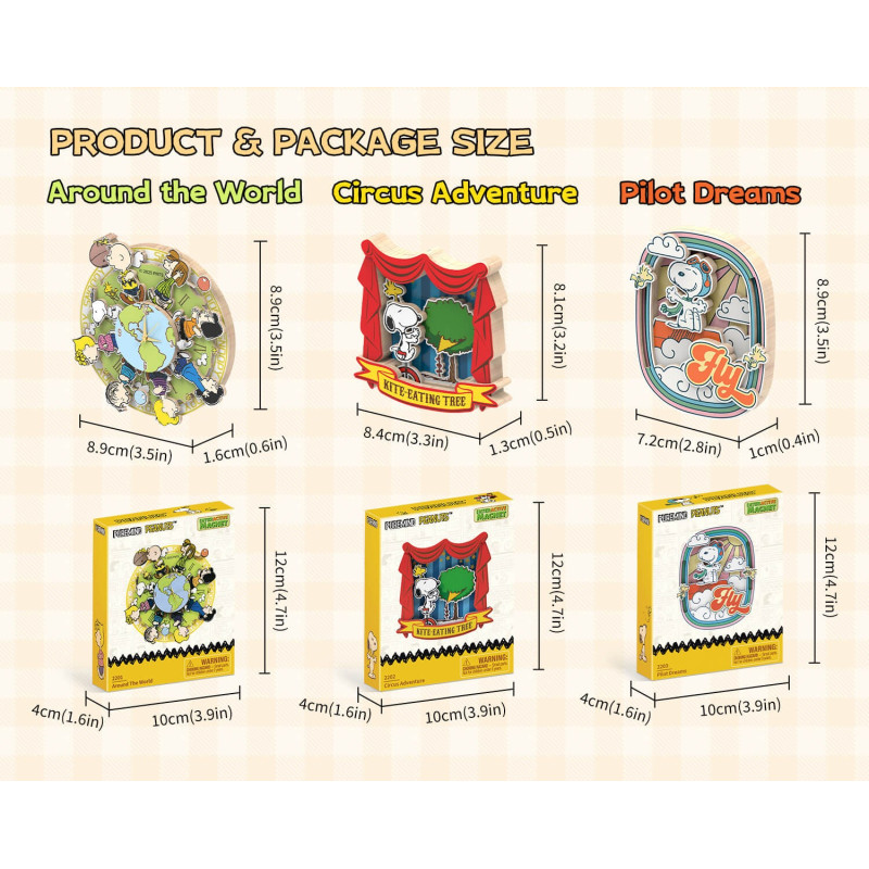 2203 - Snoopy Flies Around the World Interactive Magnet - Hobbycity.gr - PUREMIND