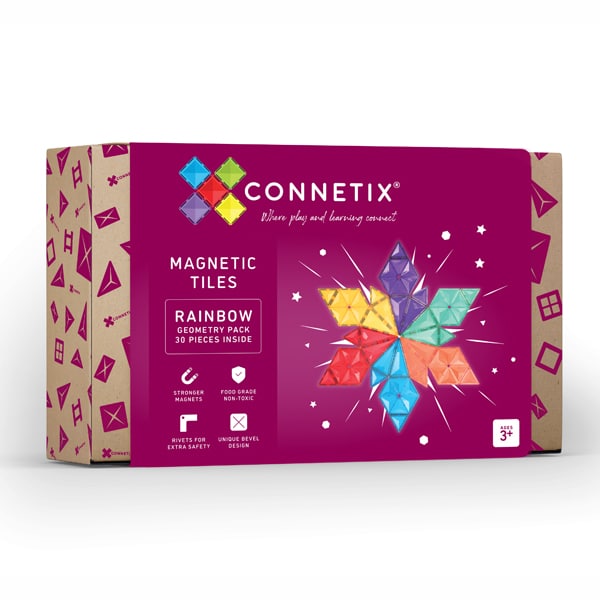 293187 - Rainbow Geometry Pack 30 τεμαχίων - Hobbycity.gr - Connetix
