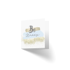 Mini κάρτα 11 x 11 "Be Happy"  γαλάζια