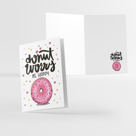 Κάρτα Ευχών "DONUT WORRY"