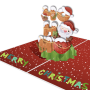 Ευχετήρια Κάρτα ORIGAMI  "Ho Ho Ho"