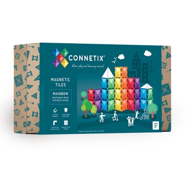 293286 - Rainbow Rectangle Pack 18 τεμ - Hobbycity.gr - Connetix