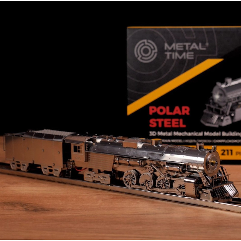MT052ST - Αμαξοστοιχία Polar Steel Magic Express - Hobbycity.gr - Metal Time