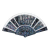 HF004BK - Lone Shadows Mother-of-pearl inlay Folding Fan - Hobbycity.gr - PieceCool