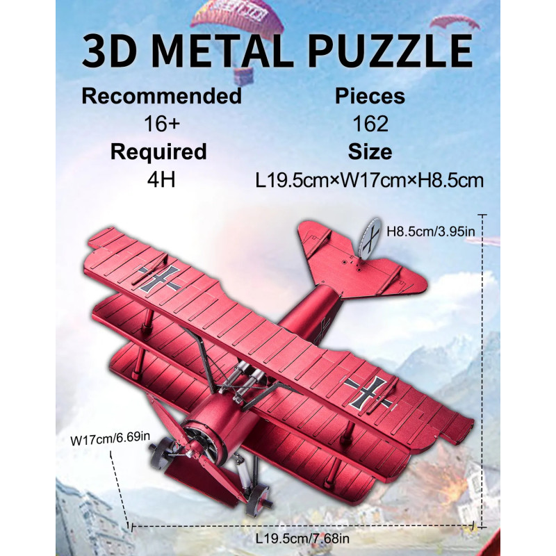 HP401RK - Fokker Dr-1 Triplane - Hobbycity.gr - PieceCool