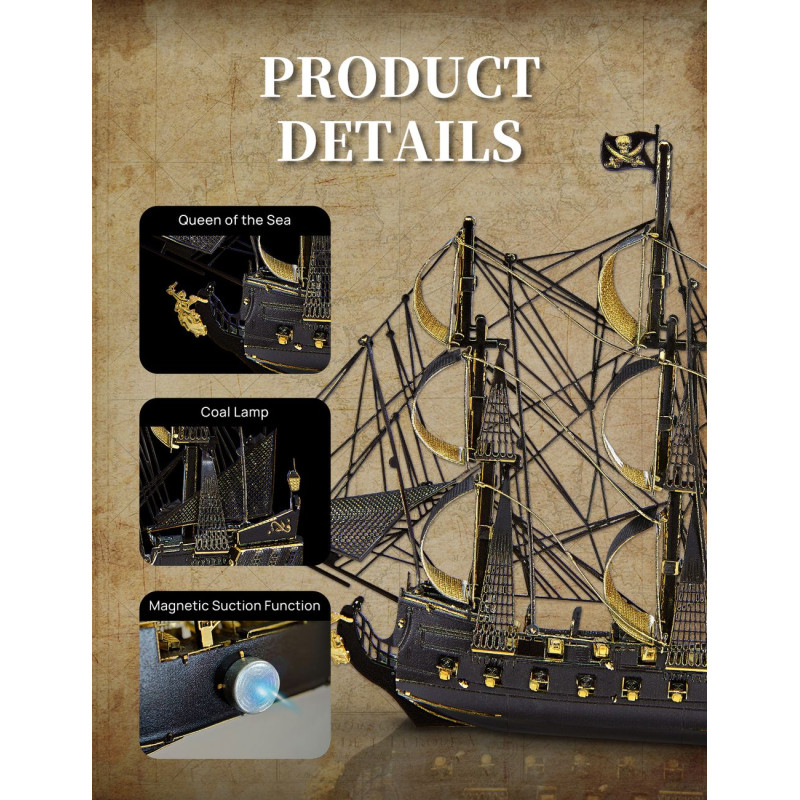 HB002KG - The Black Pearl Fridge Magnet - Hobbycity.gr - PieceCool