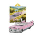 Classic Pink Cabriolet Fridge Magnet