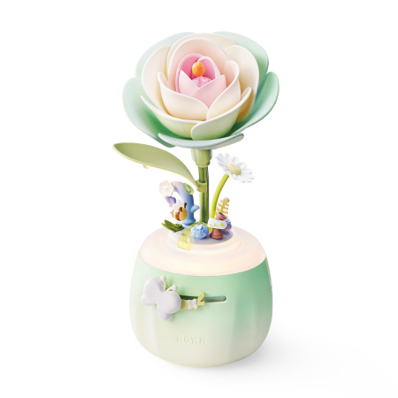 Minty Camellia Lamp DIY 3D Flower Night Light