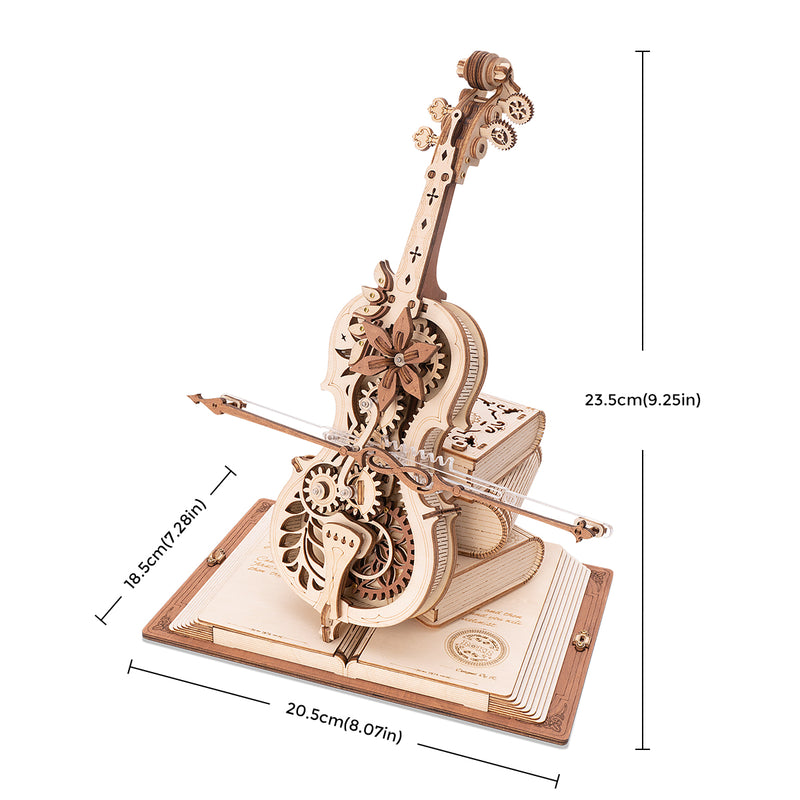 AMK63 - Magic Cello Mechanical Music Box ~ Κουρδιστό - Hobbycity.gr - Rokr