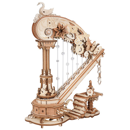 Magic Harp Music Box Wooden 3D Puzzle